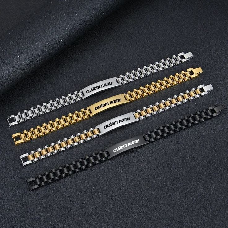 Personalized Stainless Steel Name Bracelet