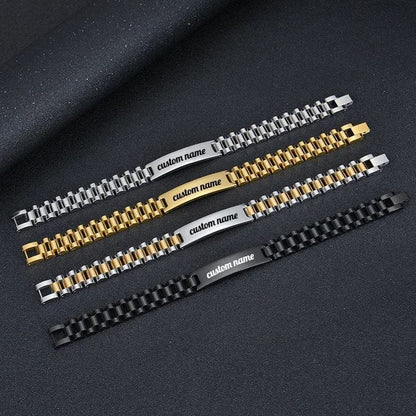 Personalized Stainless Steel Name Bracelet