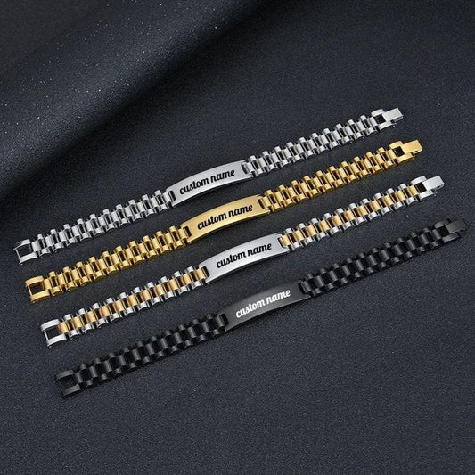 Personalized Stainless Steel Name Bracelet